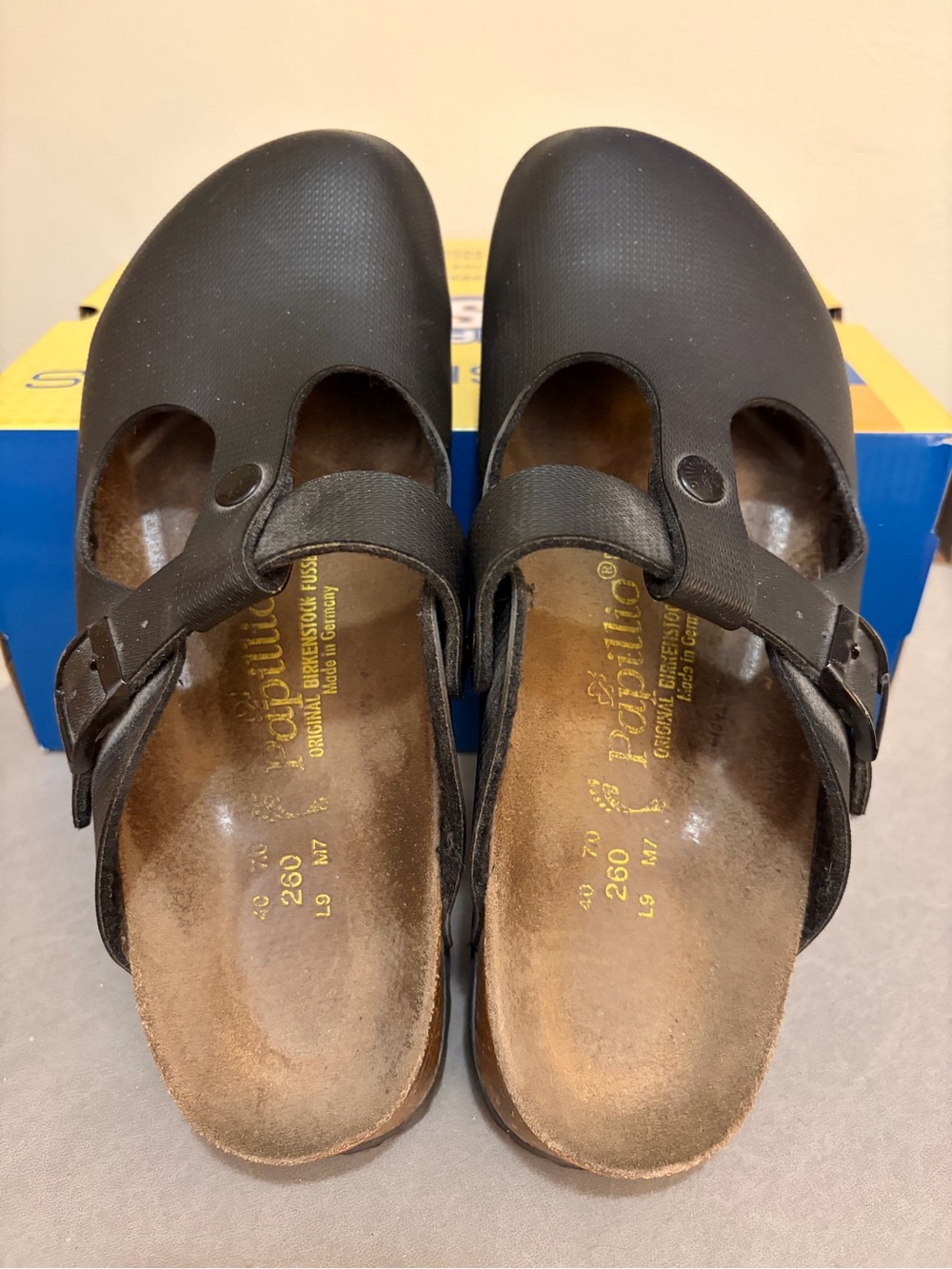 Women’s Birkenstock Papillio Black Mary Jane Clog with Buckle